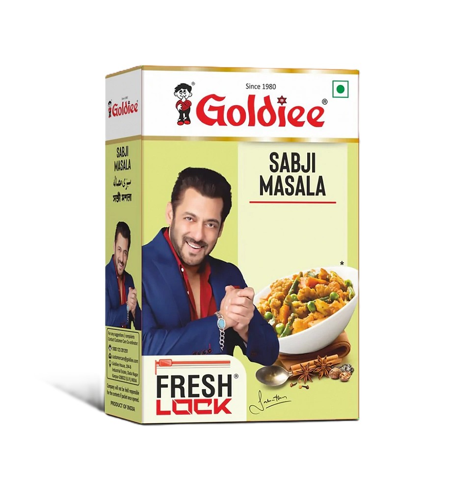 Смесь специй для овощей Сабжи Масала, Sabji Masala, Goldiee, 100 г