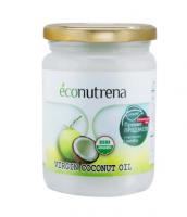 Органическое кокосовое масло первого холодного отжима Coconut Oil, Econutrena