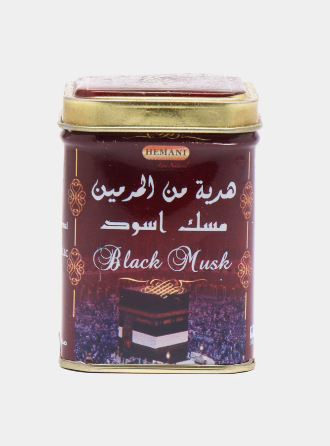 Сухие духи Black musk Jamid в жестяной баночке, 25 гр