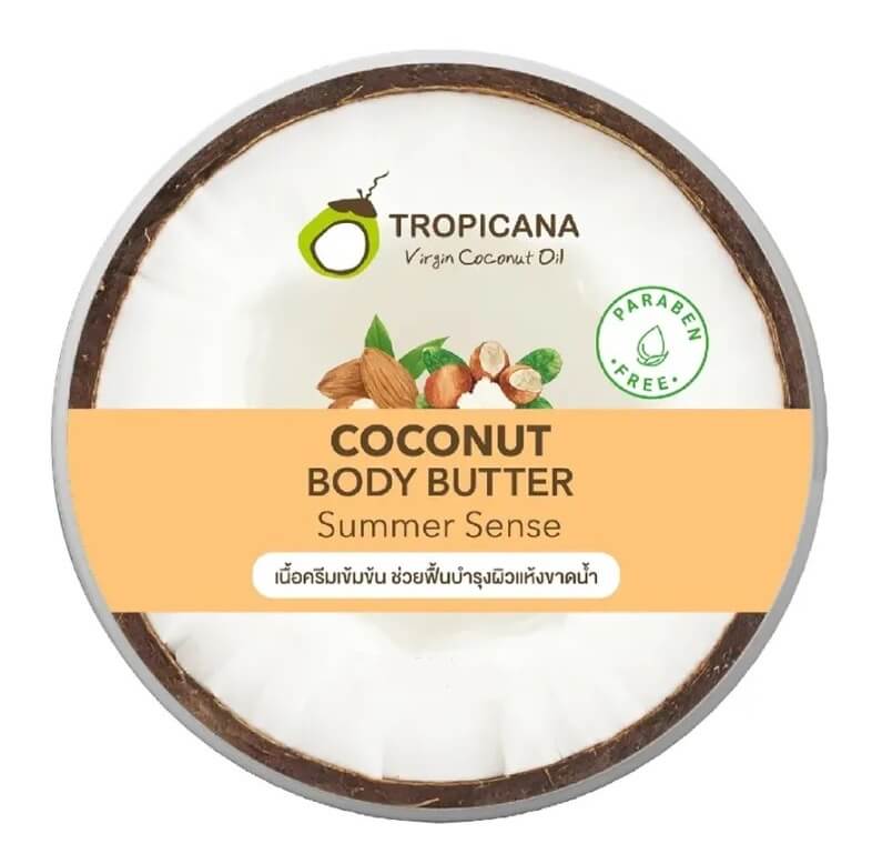 Кокосовое крем-масло Летний Аромат, без парабенов, Tropicana, 330 гр