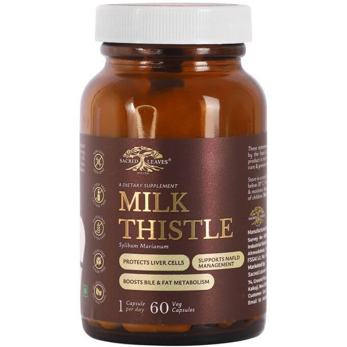 Экстракт Расторопши Силимарин — здоровье печени (Milk Thistle Sacred Leaves) 60 капсул по 300 мг