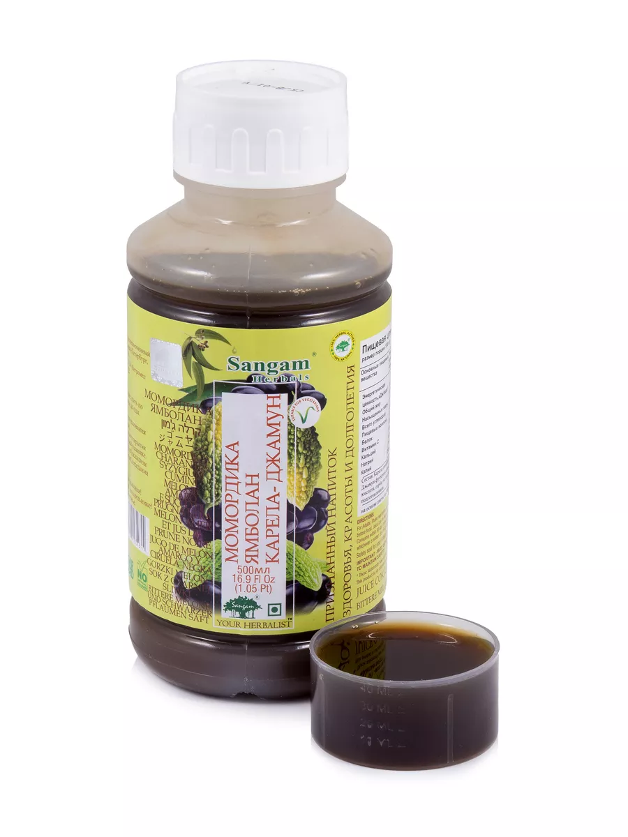Сок Карела Джамун Момордика Сангам Хербалс (Sangam Herbals), 500 мл