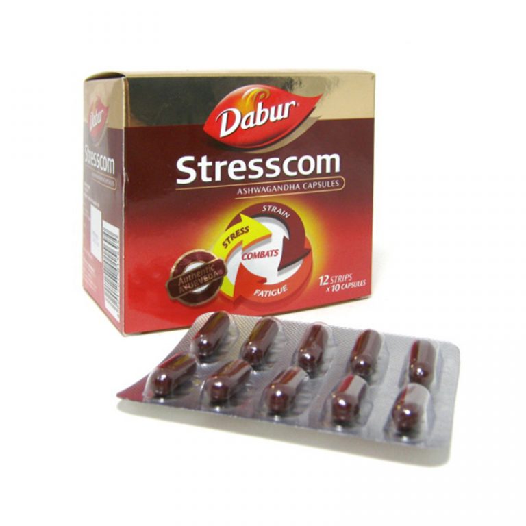 Стресском Dabur Stresscom (Ашвагандха), 120 капсул