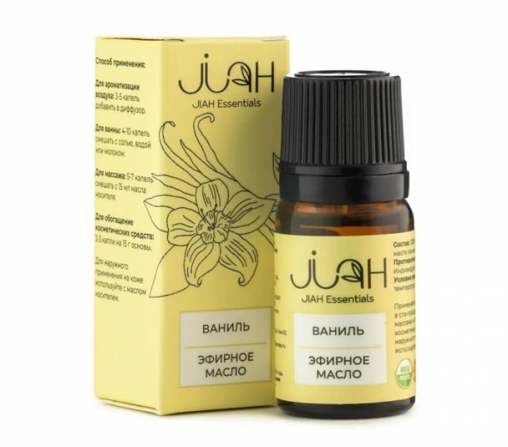Эфирное масло Ваниль (Vanilla Essential Oil JIAH Essentials) 10 мл