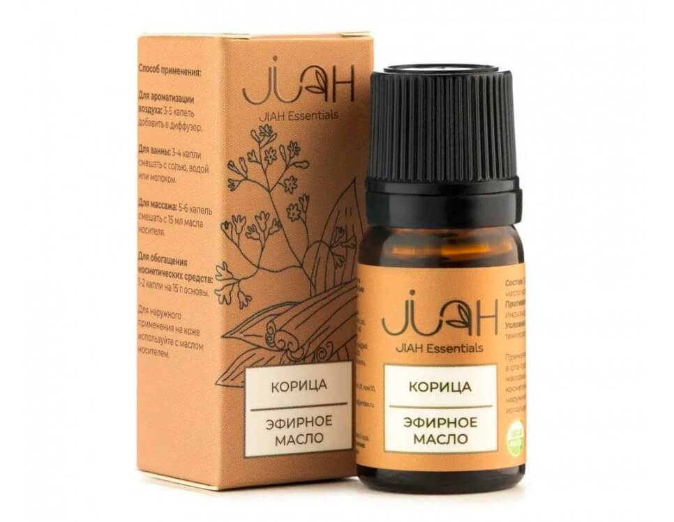 Эфирное масло Корица (Cinnamon Essential Oil JIAH Essentials) 10 мл