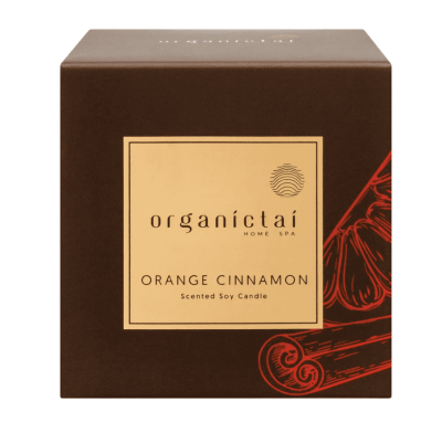 Ароматическая соевая свеча «АПЕЛЬСИН — КОРИЦА», Organic Tai, 180 мл Ароматическая соевая свеча «АПЕЛЬСИН — КОРИЦА», Organic Tai, 180 мл