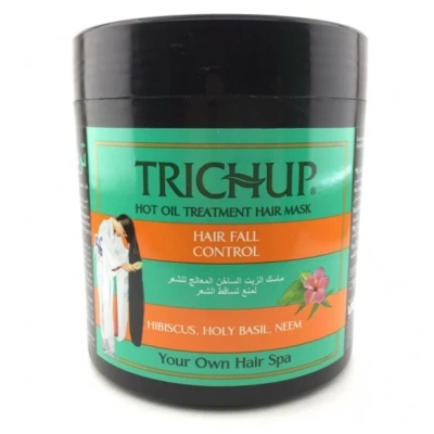 Лечебная маска для волос с горячим маслом Hot Oil Hair Mask Hair Fall Control, Trichup, VASU 500 мл Лечебная маска для волос с горячим маслом Hot Oil Hair Mask Hair Fall Control, Trichup, VASU 500 мл