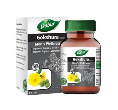Gokshura Men's Wellness, Dabur (Гокшура Мужское Здоровье Дабур), 60 таблеток Gokshura Men's Wellness, Dabur (Гокшура Мужское Здоровье Дабур), 60 таблеток