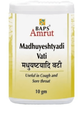 Мадхуештьяди Вати, Madhuyeshtyadi Vati, Baps Amrut, 10 г Мадхуештьяди Вати, Madhuyeshtyadi Vati, Baps Amrut, 10 г