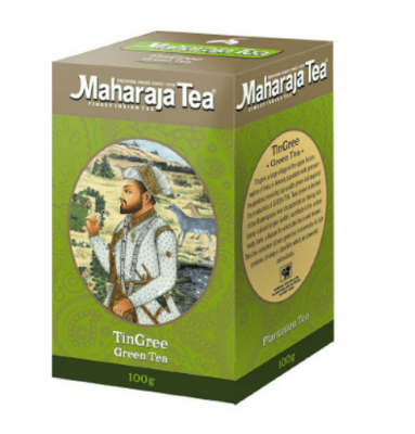 Чай Зеленый Ассам Тингри, Maharaja Tea Assam TinGree Green Tea, 100 г