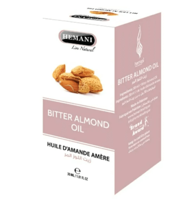Масло Миндаля горького, Bitter Almond oil, Hemani, 30 мл