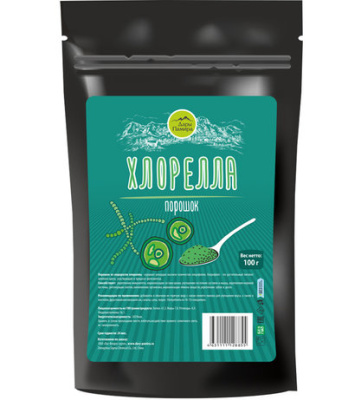 Хлорелла органическая ТМ Дары Памира, порошок, 100 гр