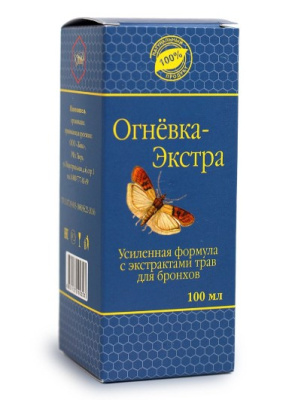 Огневка Экстра (для бронхов) с экстрактом трав, Жива, 100 мл