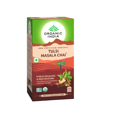 Аюрведический Чай Тулси Масала, Organic India Tulsi Masala Chai, 25 пакетиков