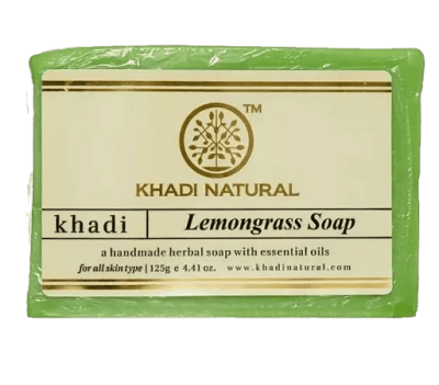 Мыло Лемонграсс Кхади, Soap Lemongrass,Khadi, 125 гр