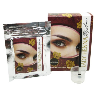 Хна для бровей Темно-коричневая (brow henna) Lady Henna, 10 гр Хна для бровей Темно-коричневая (brow henna) Lady Henna, 10 гр