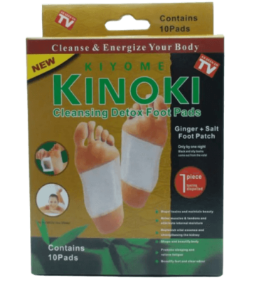 Пластырь детокс для стоп Kinoki с имбирем, 10 шт Пластырь детокс для стоп Kinoki с имбирем, 10 шт