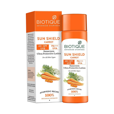 Солнцезащитный лосьон с Морковью 40+ SPF, Biotique, 120 мл 