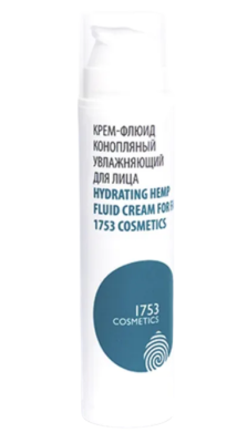 Крем-флюид конопляный увлажняющий для лица Hydrating Hemp Fluid Cream For Face, 1753 Cosmetics, 50 мл Крем-флюид конопляный увлажняющий для лица Hydrating Hemp Fluid Cream For Face, 1753 Cosmetics, 50 мл