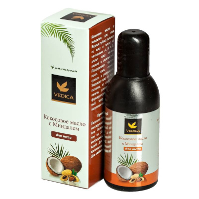 Кокосовое масло с миндалем для тела Veda Vedica 100 мл Кокосовое масло с миндалем для тела Veda Vedica 100 мл