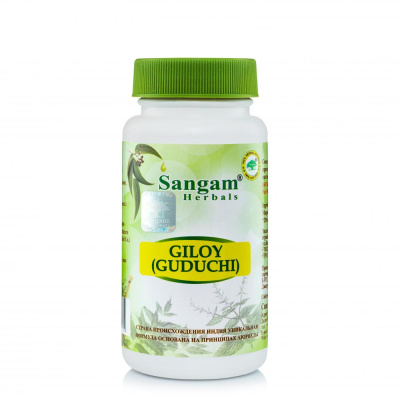 Гилой (гудучи) Giloy (Guduchi) Sangam Herbals, 60 таб - иммуномодулятор Гилой (гудучи) Giloy (Guduchi) Sangam Herbals, 60 таб - иммуномодулятор
