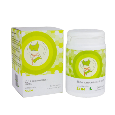 G.Mellonella «SLIM» (Галерия мелонелла «СЛИМ») — для снижения веса, Жива, 60 гранул G.Mellonella «SLIM» (Галерия мелонелла «СЛИМ») — для снижения веса, Жива, 60 гранул