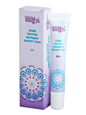 Крем против морщин вокруг глаз 35 +, Ааша Хербалс, 35 гр