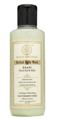 Гель для душа Зеленый чай и мята, Green Tea Mint Body Wash, SLS paraben free, Khadi, 210 мл Гель для душа Зеленый чай и мята, Green Tea Mint Body Wash, SLS paraben free, Khadi, 210 мл