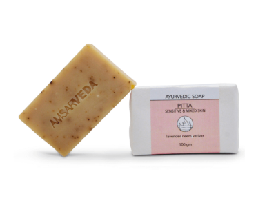 Аюрведическое мыло Питта для комбинированной кожи с нимом и лавандой Ayurvedic Soap PITTA, Amsarveda, 100 г