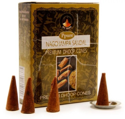 Благовония Конусы Сандал Sandal Wood Ppure, 15 гр