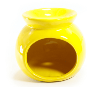 Аромалампа керамика, цвет Желтый, h-6 см