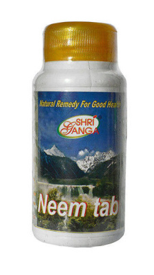 Ним Шри Ганга Shri Ganga Neem tab, 200 таб — для очищения крови и кожи