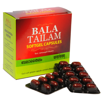 Бала Тайлам, Bala Tailam Softgel Capsules, Kottakkal, 100 капс Бала Тайлам, Bala Tailam Softgel Capsules, Kottakkal, 100 капс