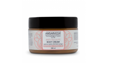 Антицеллюлитный крем для тела с экстрактом имбиря и цитрусовых, Anti Cellulite Body Cream, Amsarveda, 200 мл