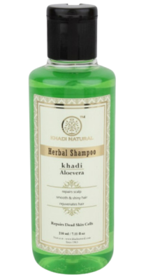 Аюрведический шампунь Алое Вера, Кхади, Aloe vera shampoo, Khadi, 210 мл