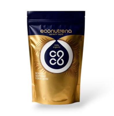 Кокосовые чипсы органические Econutrena, 250 гр