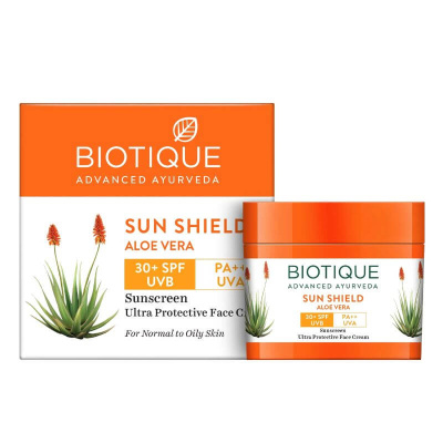 Солнцезащитный крем для лица с Алоэ Вера Биотик Spf 30+, Biotique, 50 гр Солнцезащитный крем для лица с Алоэ Вера Биотик Spf 30+, Biotique, 50 гр