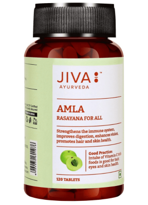 Амла, Джива Аюрведа, Amla, Jiva, 120 таб Амла, Джива Аюрведа, Amla, Jiva, 120 таб