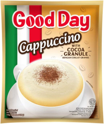 Кофе растворимый Good Day Cappuccino с шоколадной крошкой, Гуд дэй, 25 гр