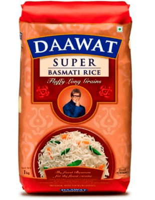 Рис Супер Басмати, Super Basmati Rice, Daawat, 1 кг