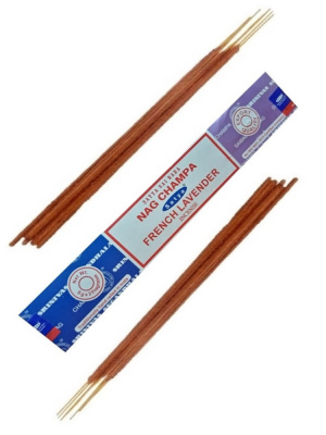 Благовония Комбо Нагчампа и Французская лаванда (Combo Nag Champa French Lavender Satya) 16 гр
