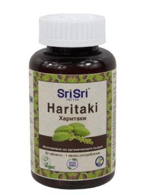 Харитаки Шри Шри, Haritaki Sri Sri Tattva, 60 таблеток по 650 мг