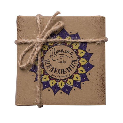 Шоколад на меду без сахара с Шелковицей горький RawVeganCake, 65 гр