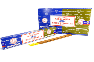 Благовония Nag Champa Green Citronella, комбо, Satya, 16 г