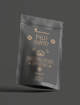 Палочка Пало Санто, Palo Santo — Piece Tree of Life, Green Cardamon, 1 шт.  8-12 г