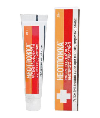 Крем неотложка — при ожогах порезах ранах растительный, 25гр