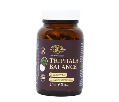 Трифала Баланс для кишечника и комфортного пищеварения (Triphala Balance Sacred Leaves) 60 капсул