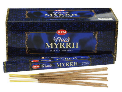Аромапалочки Мирра Флора масала (натуральная серия) Hem, 8 гр