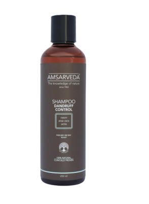 Шампунь против перхоти с экстрактами нима, алоэ вера и амлы, Shampoo Dandruff Control, Amsarveda, 250 мл