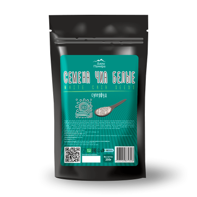 Семена белые Чиа, Дары Памира, 200 г